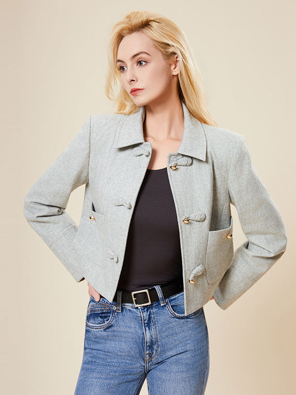 Vintage Flap Pocker Solid Jacket