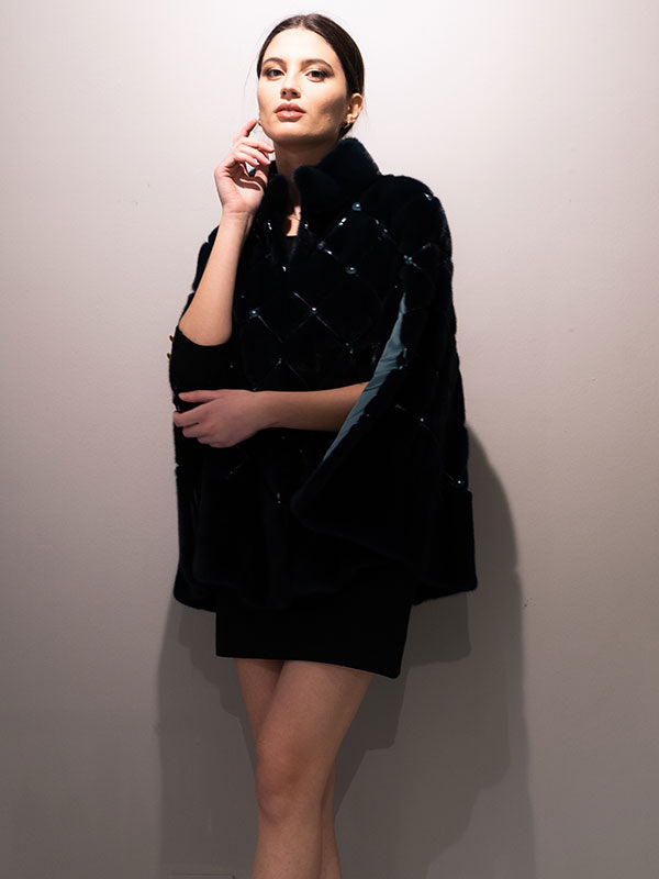 Elegant Shinning Band Collar Outwear