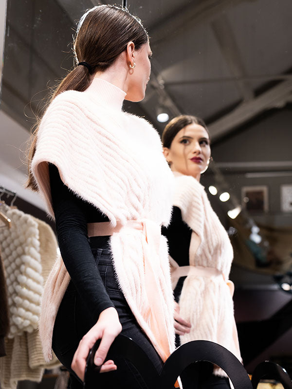 Asymmetric Hem High Neck Outwear