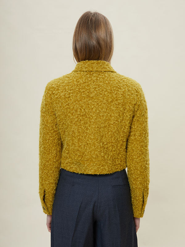 Flap Pocket Single Breasted Luxury Jacket