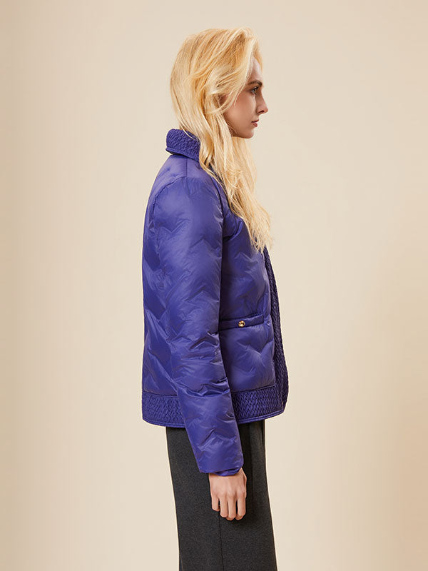 Patch Pocket Single Breasted Blue Jacket