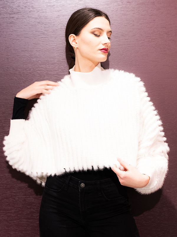 Mock Rib Knit Cuffs Outwear