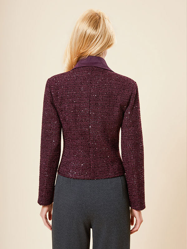 Assorted Colors Patch Pocket Single Breasted Jacket