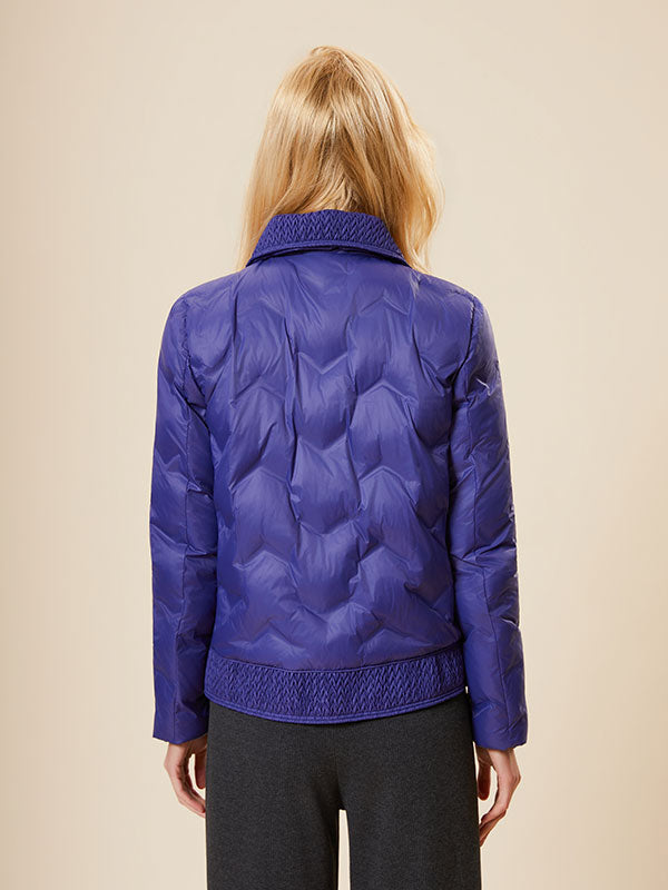 Patch Pocket Single Breasted Blue Jacket