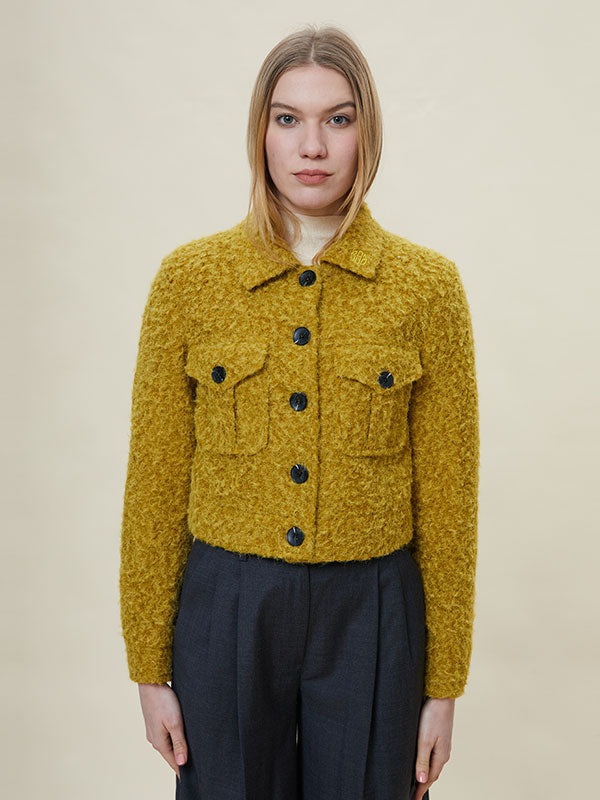 Flap Pocket Single Breasted Luxury Jacket