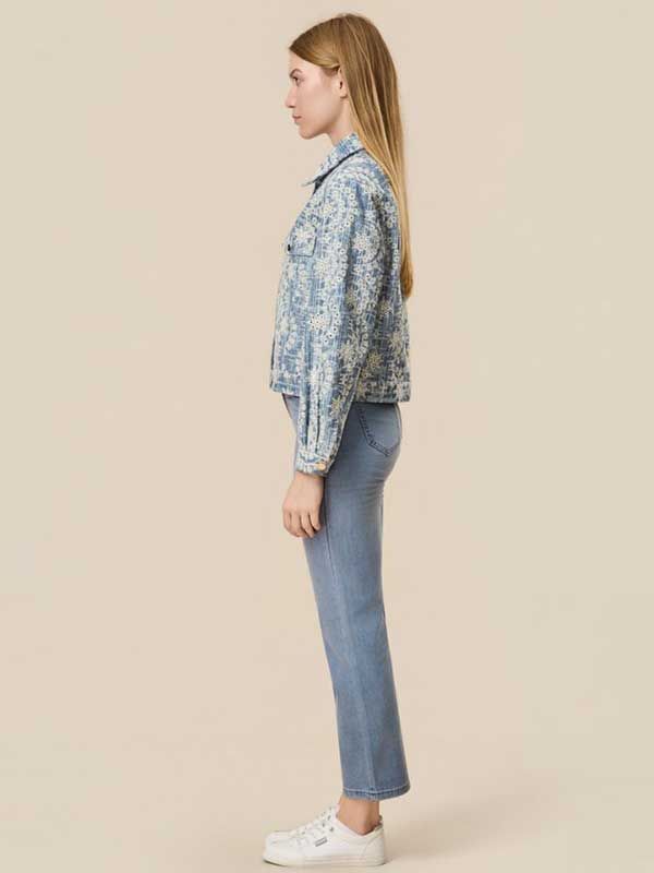 Hollow Out Tie Dye Jacket