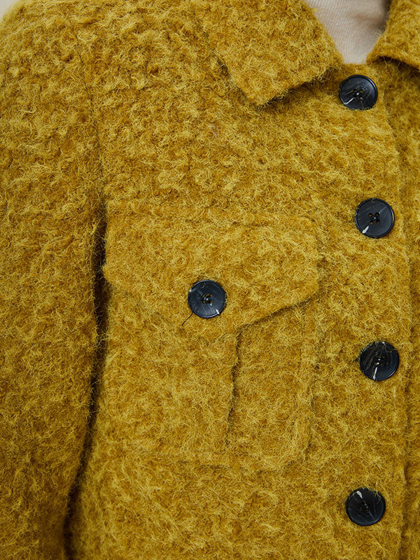 Flap Pocket Single Breasted Luxury Jacket