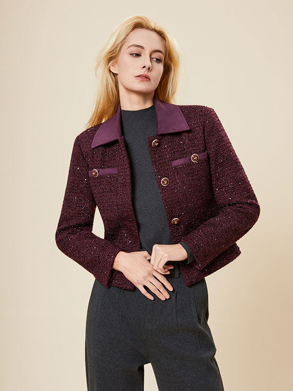 Assorted Colors Patch Pocket Single Breasted Jacket